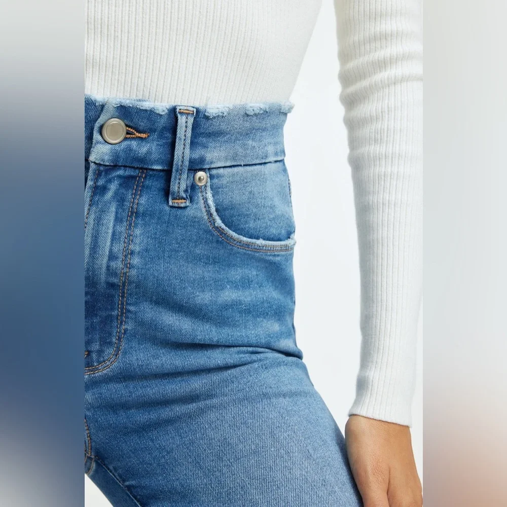 Good American Good Vintage Low Natural Fray Sz 6 - Picture 9 of 9